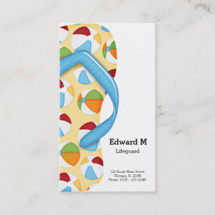 Flip Flop Lifeguard Visitekaartje