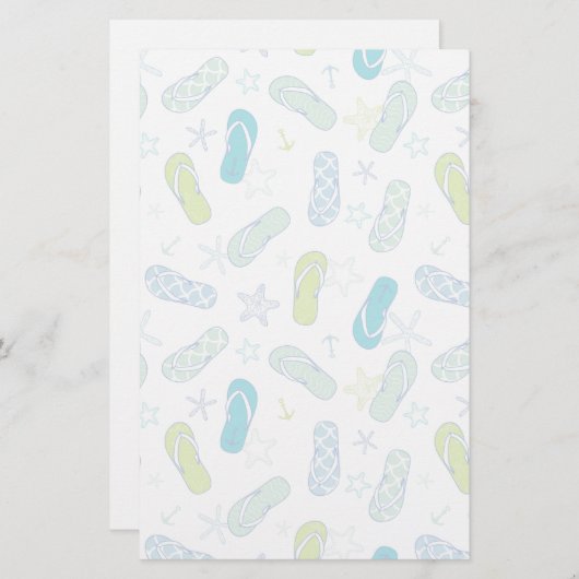 Flip Flop Pattern Briefpapier (Voorkant / Achterkant)