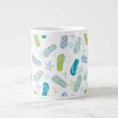 Flip Flop Pattern Jumbo Mok (Voorkant)