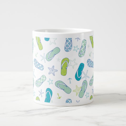 Flip Flop Pattern Jumbo Mok (Voorkant)