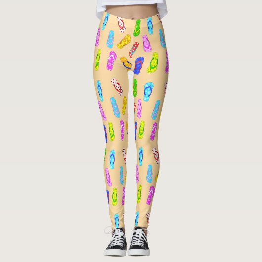 Flip Flop Pattern Leggings (Voorkant)