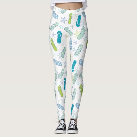Flip Flop Pattern Leggings (Voorkant)
