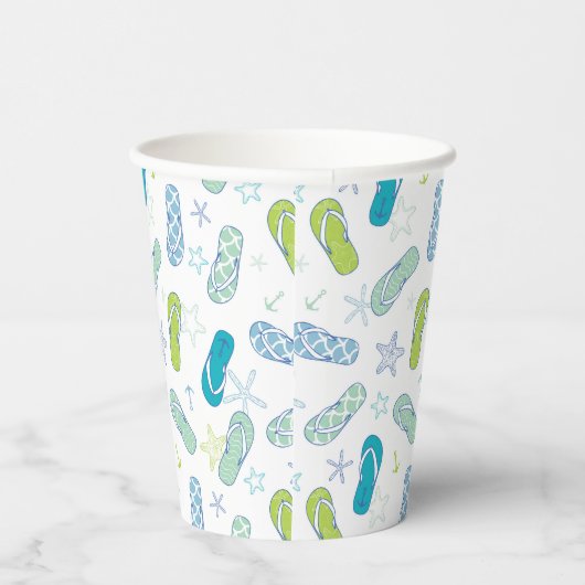 Flip Flop Pattern Papieren Bekers (Rechts)