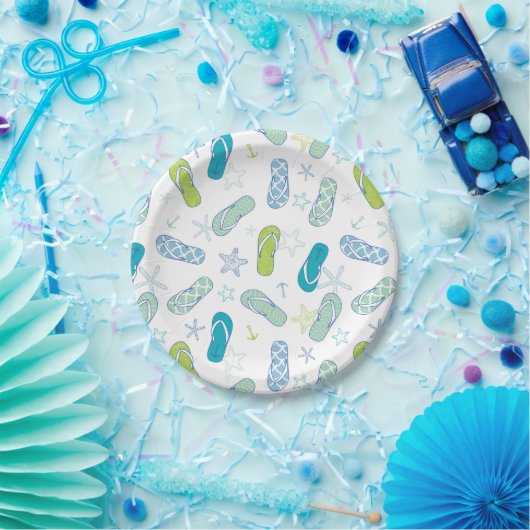 Flip Flop Pattern Papieren Bordje (Feest)