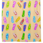 Flip Flop Pattern Shower Curtain Douchegordijn (Voorkant)