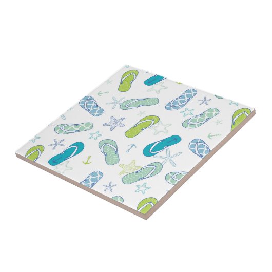 Flip Flop Pattern Tegeltje (Zijkant)