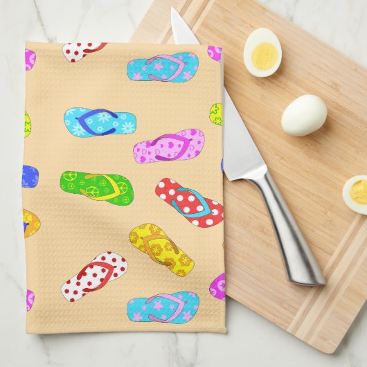 Flip Flop Pattern Theedoek (Quarter Fold)