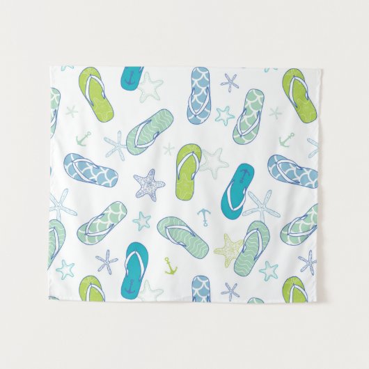 Flip Flop Pattern Wandkleed (Voorkant (horizontaal))