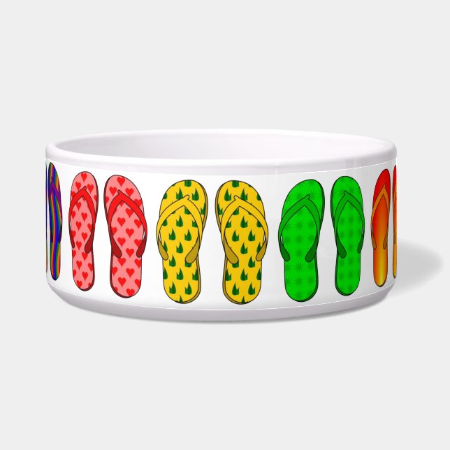 Flip Flop Pet Bowl Voerbakje (Voorkant)