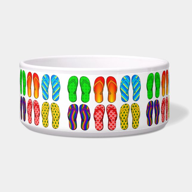 Flip Flop Pet Bowl Voerbakje (Voorkant)