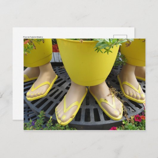 Flip Flop Pot Briefkaart (Voorkant / Achterkant)