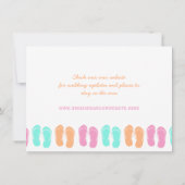 Flip Flop Strand Red de Datum Save The Date (Achterkant)