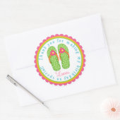 Flip Flop Verjaardag Stickers (Envelop)