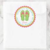 Flip Flop Verjaardag Stickers (Tas)