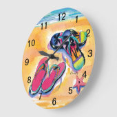 Flip-flop Wall Clock Grote Klok (Hoek)