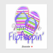 Flip floppin' personalized sticker (Vel)