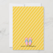 Flip Flops Anniversaire Fête Invitation (Dos)