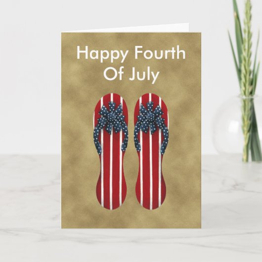 Flip Flops Carte Du 4 Juillet (Devant)