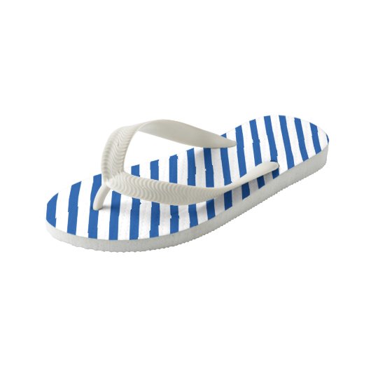 Flip Flops Children - Blue Stripe Pattern (Schuin)