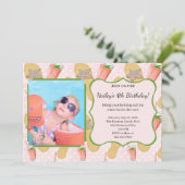 Flip Flops et Lemonade Party Invitation (Debout devant)