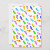 Flip Flops été Anniversaire Fête Invitation (Dos)