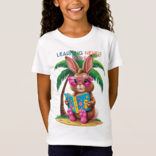 🐰👓📖 Flip-Flops & Fictie – Konijneneditie T-shirt