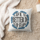 Flip Flops - Leven In Flip Flops Kussen (Deken)
