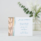 Flip Flops on the Beach Save the Date Card (Debout devant)