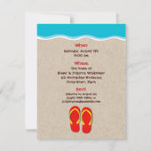 Flip Flops On the Beach Summer Party Invitation (Dos)