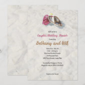 Flip Flops op het strand Bruiloftsinvitation Kaart (Voorkant / Achterkant)