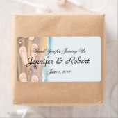 Flip Flops sur le Étiquette de la bouteille d'eau  (En situation)