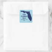 Flip Florida Blue voor 2024 Vierkante Sticker (Tas)