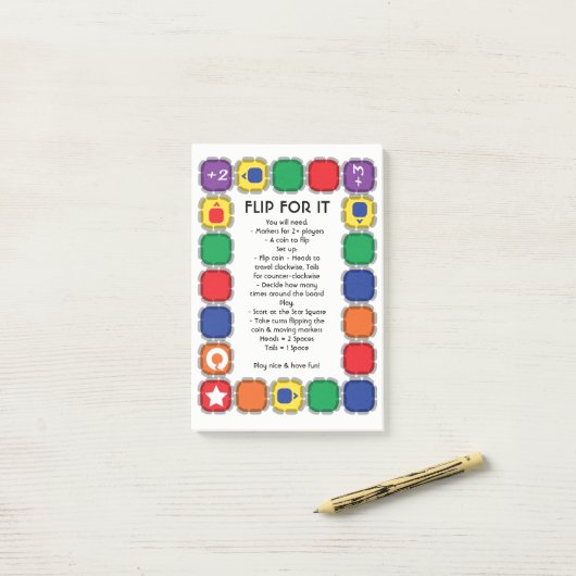 Flip for IT Desk Game Post-it® Notes (Op bureau)