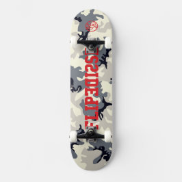 Flip kant voor de echte skateboarders camo skateboard