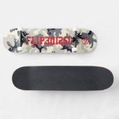 Flip kant voor de echte skateboarders camo skateboard (Horizontaal)