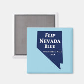 Flip Nevada Blue voor 2024 Magneet (Voorkant / Achterkant)