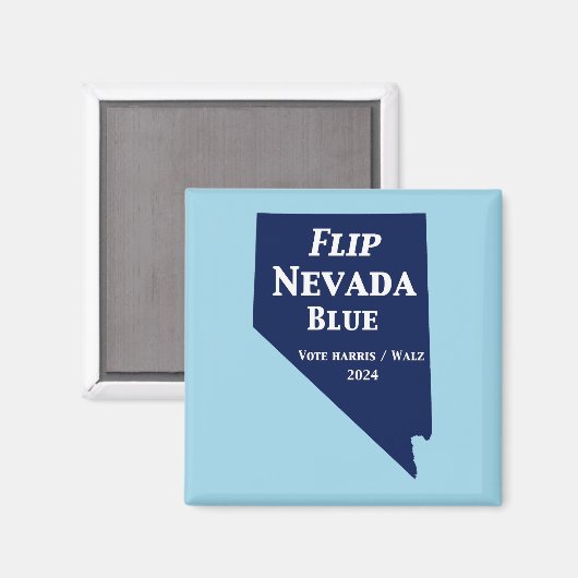 Flip Nevada Blue voor 2024 Magneet (Voorkant / Achterkant)