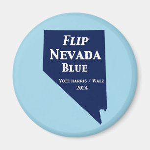 Flip Nevada Blue voor 2024 Magneet