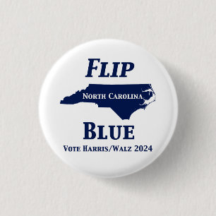 Flip North Carolina Blauw in 2024 Ronde Button 3,2 Cm