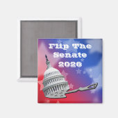 Flip The Senate Vote 2026 Magneet (Voorkant / Achterkant)