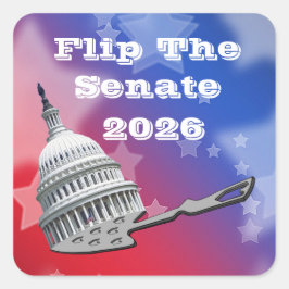 Flip The Senate Vote 2026 Vierkante Sticker