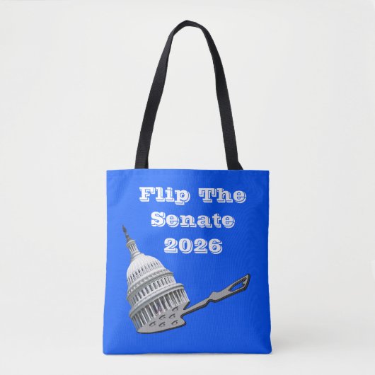 Flip The Senate Vote Blue 2026 Draagtas (Voorkant)