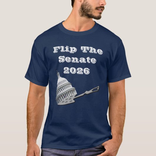 Flip The Senate Vote Blue 2026 T-shirt (Voorkant)