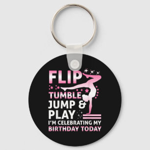 Flip Tumble Spring En Speel Grappige Meisjes Gymna Sleutelhanger