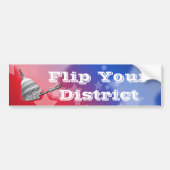 Flip uw districtsstemming 2026 bumpersticker (Voorkant)