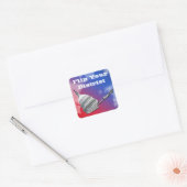 Flip uw districtsstemming 2026 vierkante sticker (Envelop)