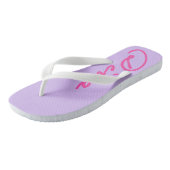 FLIP VLIEGT MET DIVAtude! (Roze letters) Teenslippers (Schuin)