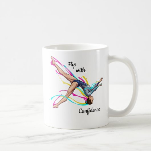 Flip with Confidence – Gymnastics Mug (Droite)