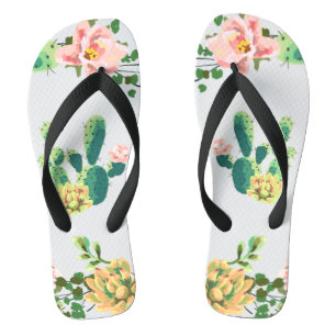 Flipflop Sandalen Bohemian Cactus Succulents Desse Teenslippers
