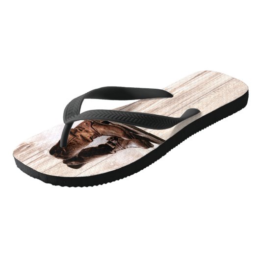 Flipflop Sandalen laarzen land rustiek western dra Teenslippers (Schuin)